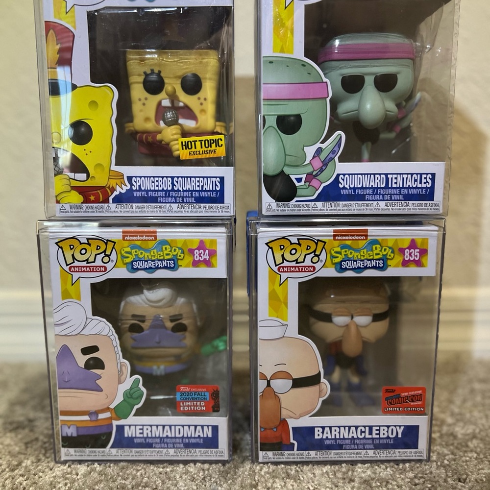 SOLD ON EBAY 
SpongeBob SquarePants Funko Pop! Vinyl Figures Set